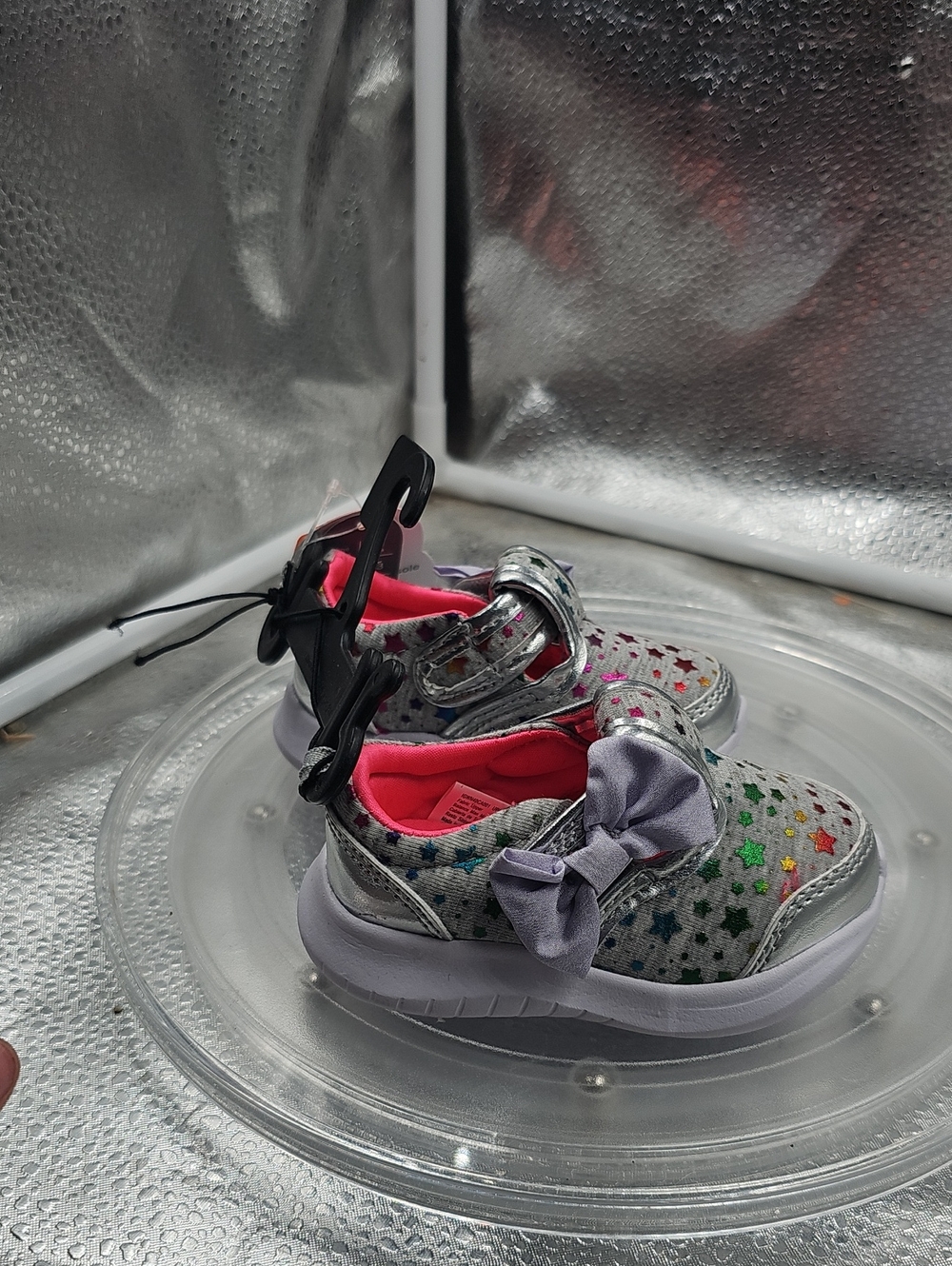 I Rainbow Shoes Toddler Size 3 White Bottoms Wonder Nation - Picture 4 of 5